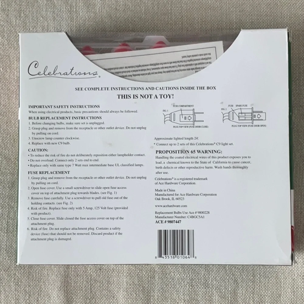 Celebrations Outdoor Ceramic C9 Lights